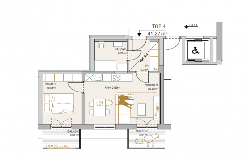 1 Schlafzimmer Schlafzimmer, ,1 BadBadezimmer,Wohnung,Verkauf,1619