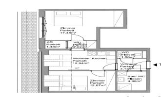 2 Schlafzimmer Schlafzimmer, ,1 BadBadezimmer,Wohnung,Vermietung,1638