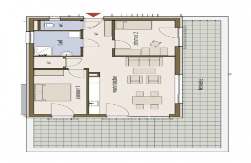 2 Schlafzimmer Schlafzimmer, ,1 BadBadezimmer,Wohnung,Vermietung,1667