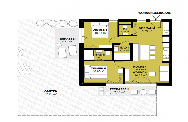 2 Schlafzimmer Schlafzimmer, ,2 BadezimmerBadezimmer,Wohnung,Verkauf,1671