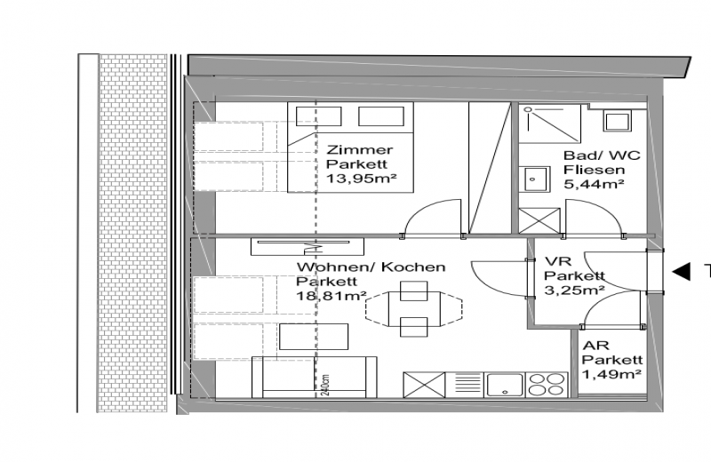 1 Schlafzimmer Schlafzimmer, ,1 BadBadezimmer,Wohnung,Vermietung,1672