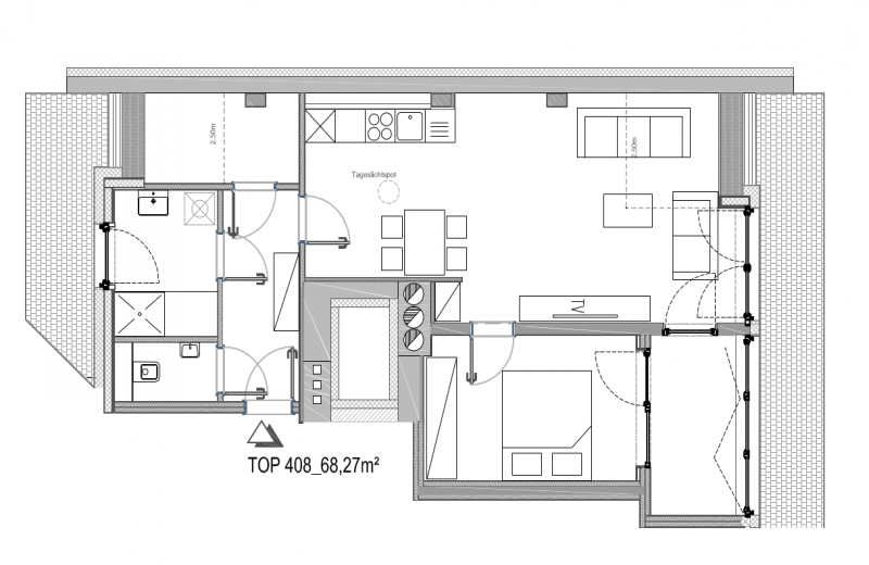 1 Schlafzimmer Schlafzimmer, ,1 BadBadezimmer,Wohnung,Vermietung,1760
