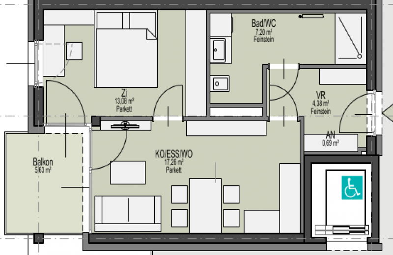 1 Schlafzimmer Schlafzimmer, ,1 BadBadezimmer,Wohnung,Vermietung,1774